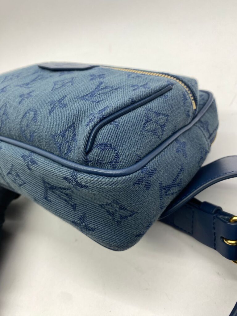 Outdoor Bumbag Monogram Denim Navy GHW