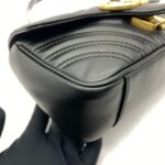 Marmont Mini Leather Black GHW