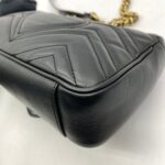 Marmont Mini Leather Black GHW