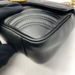 Marmont Mini Leather Black GHW