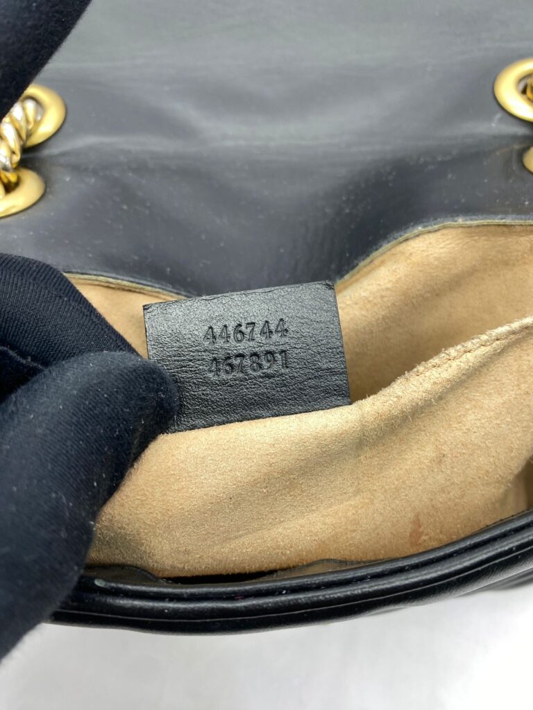 Marmont Mini Leather Black GHW