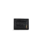 Tiny Cassandre Card Croco Black GHW