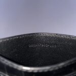 Tiny Cassandre Card Croco Black GHW