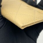 Classic Card Holder Caviar Beige GHW