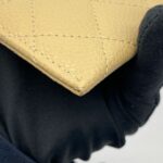 Classic Card Holder Caviar Beige GHW