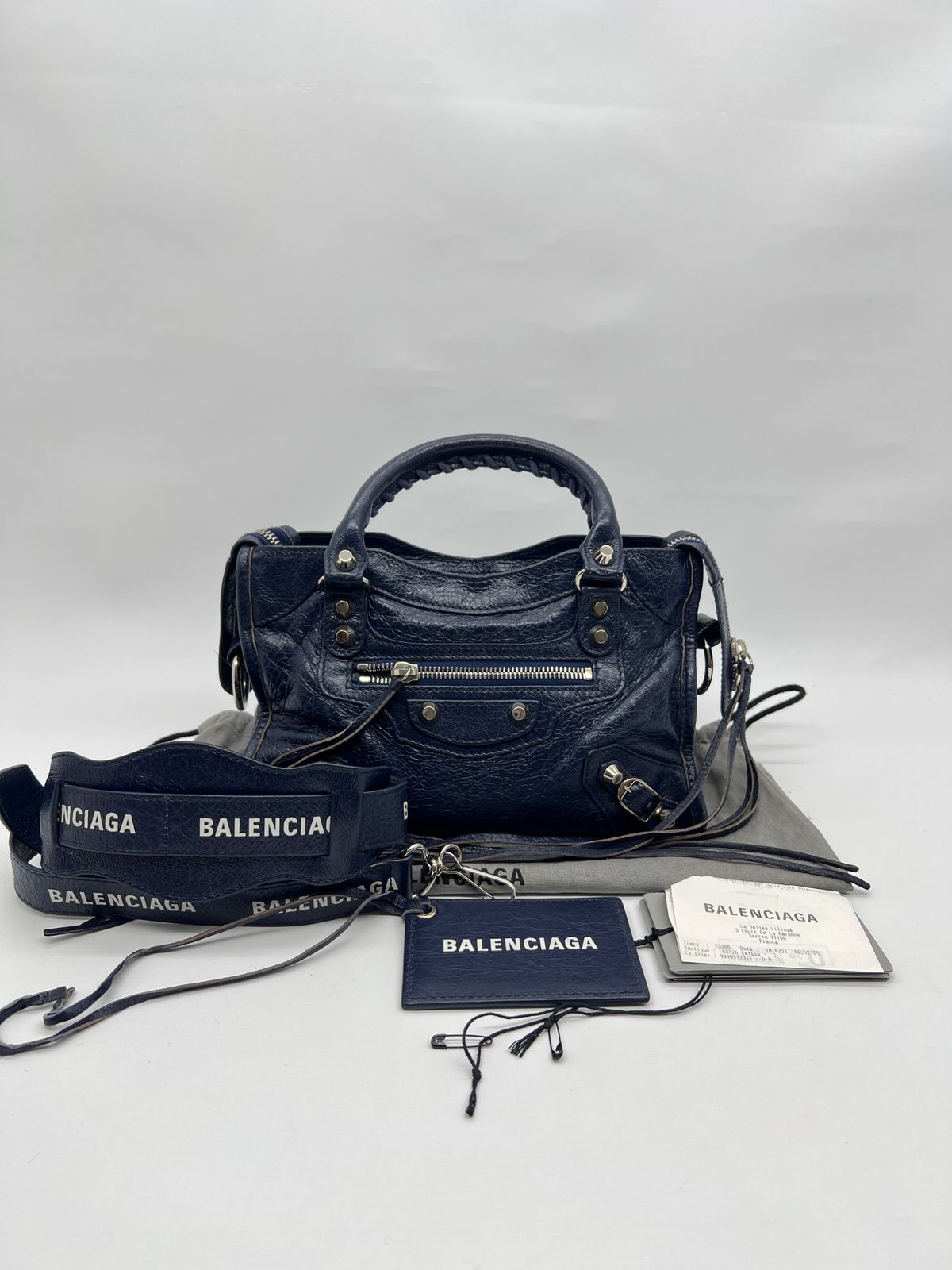 Mini Classic City Agneau Navy SHW