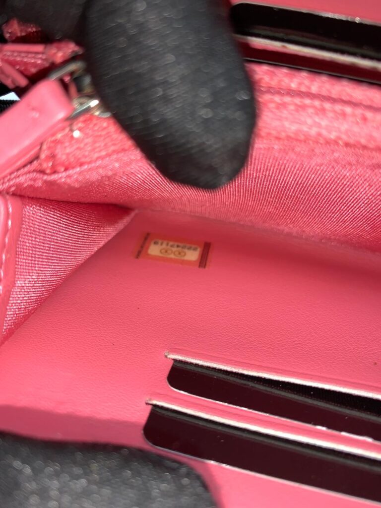 Boy Zip Wallet Lambskin Pink Silver Hardware