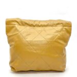 C22 Small Shiny Lambskin Beige Gold Hardware