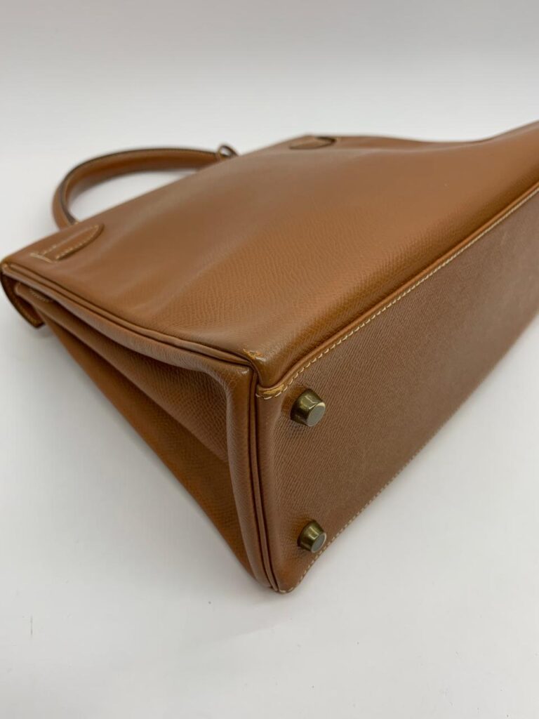 Kelly 28 Epsom Gold on Gold Hardware