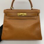 Kelly 28 Epsom Gold on Gold Hardware