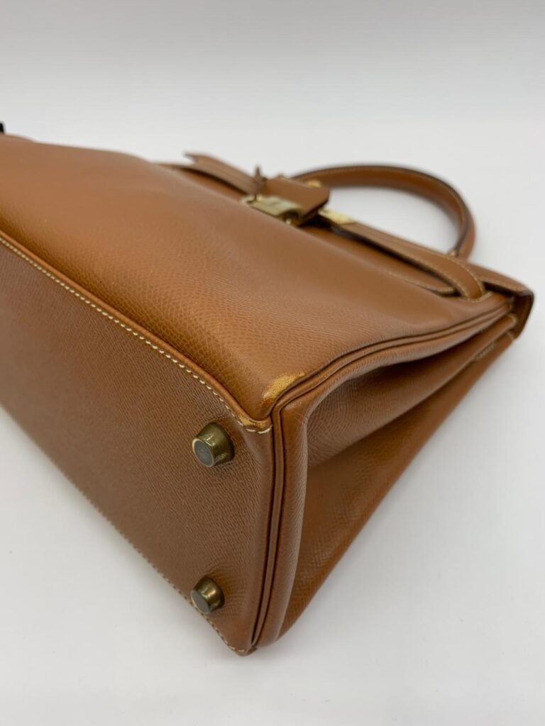 Kelly 28 Epsom Gold on Gold Hardware