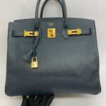 Birkin Hac Epsom Bleu Gold Hardware
