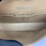 Medium Classic D Flap Lambskin Dark Beige Silver Hardware