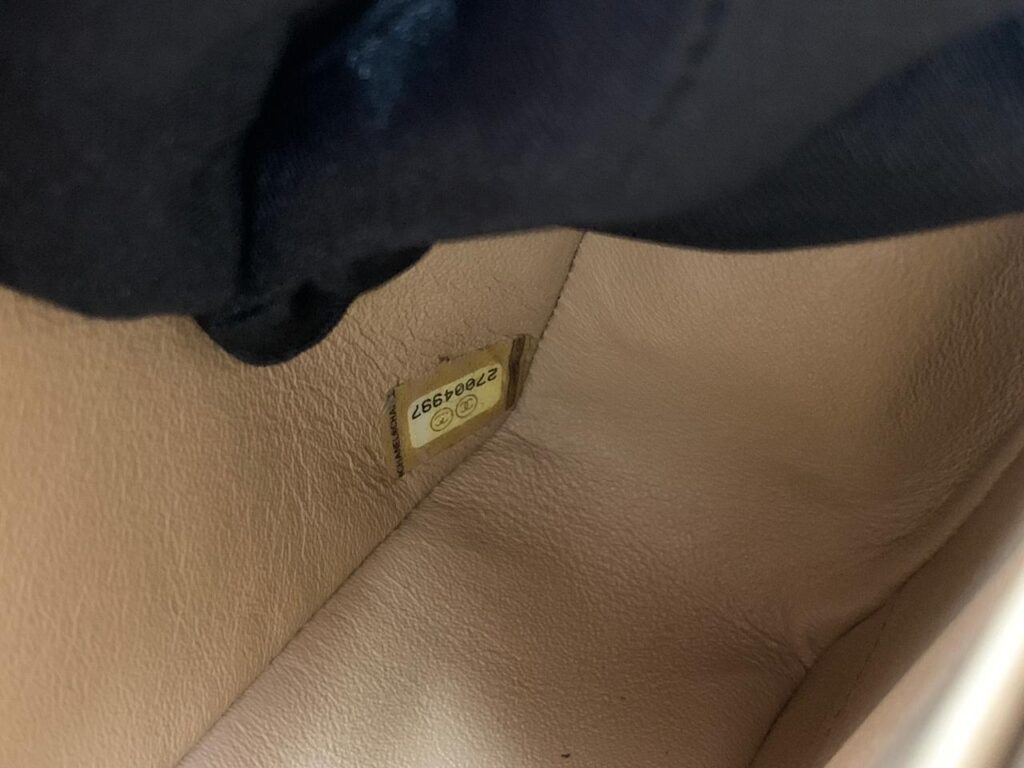 Medium Classic D Flap Lambskin Dark Beige Silver Hardware