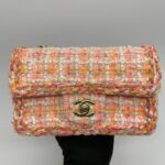 Mini Rectangle Tweed Pink Orange SHW