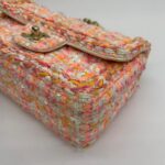 Mini Rectangle Tweed Pink Orange SHW