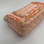 Mini Rectangle Tweed Pink Orange SHW