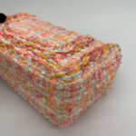 Mini Rectangle Tweed Pink Orange SHW