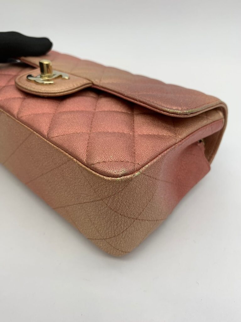 Mini Rectangle Irredescent Peach GHW