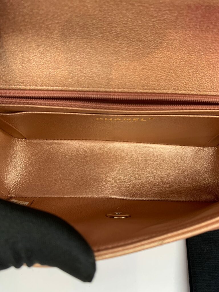 Mini Rectangle Irredescent Peach GHW