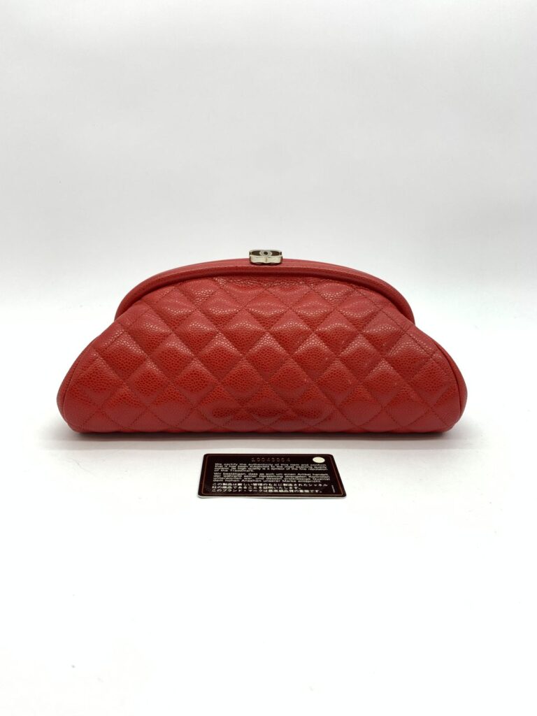 Timeless Clutch Caviar Red SHW