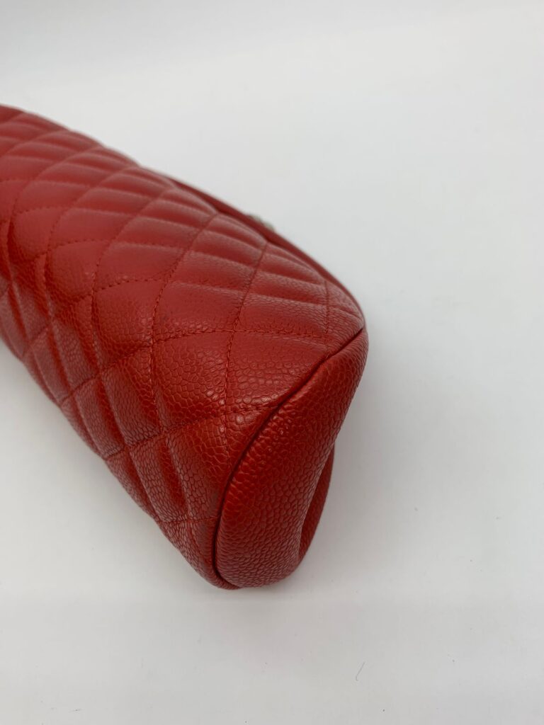 Timeless Clutch Caviar Red SHW