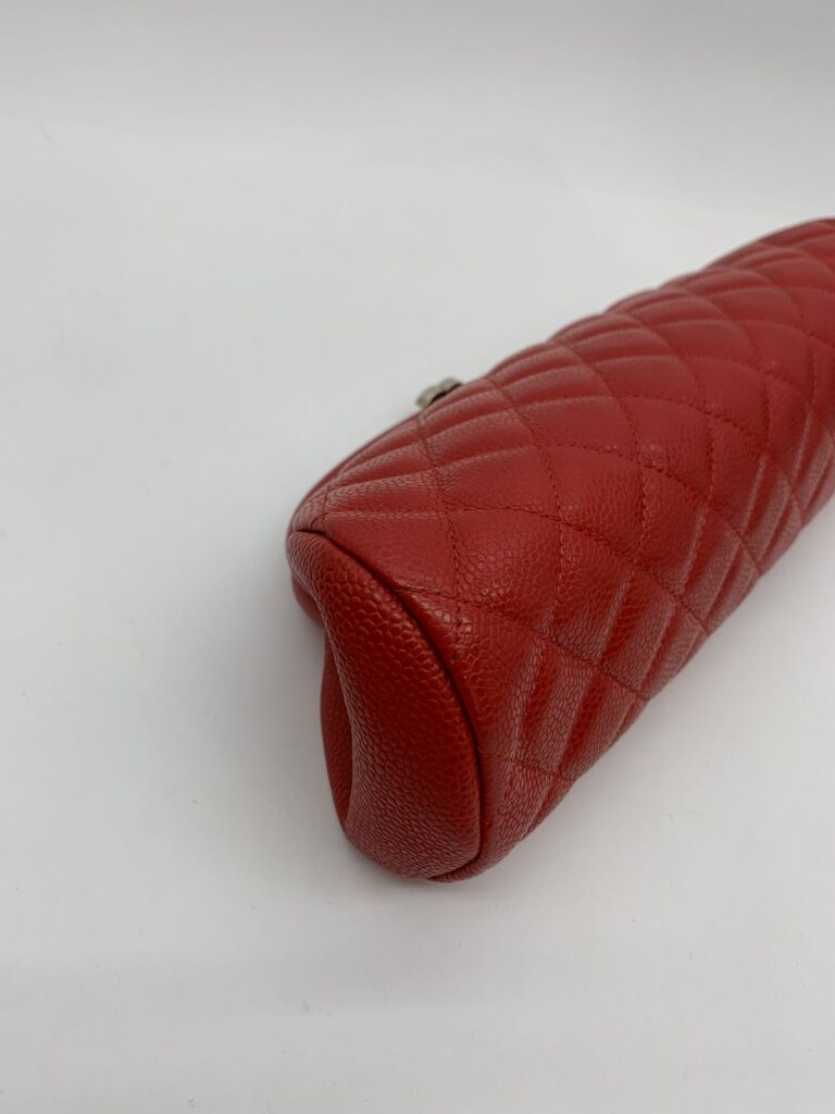 Timeless Clutch Caviar Red SHW