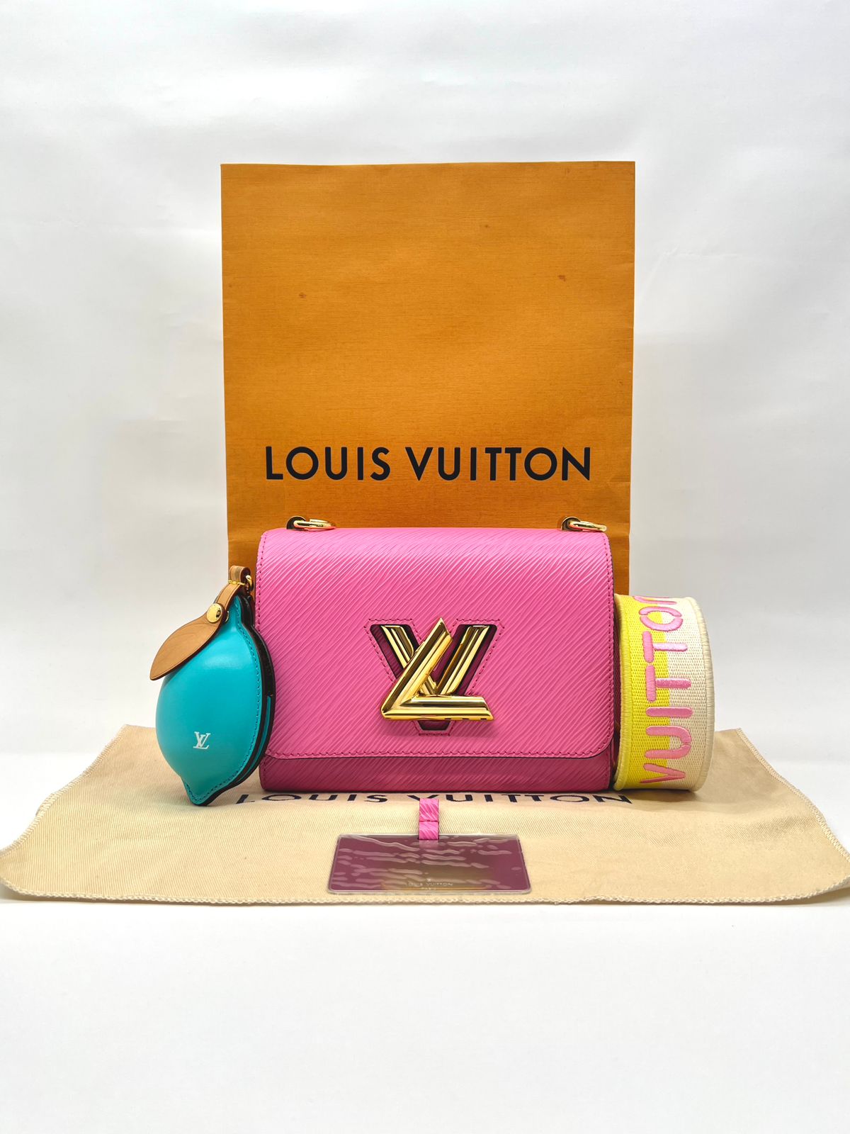 Epi Twist PM Gold Twist PM Epi Pink Gold Hardware