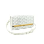 Monte Carlo Mini Case White Goyardine Silver Hardware