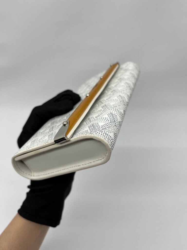 Monte Carlo Mini Case White Goyardine Silver Hardware