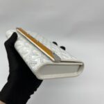 Monte Carlo Mini Case White Goyardine Silver Hardware