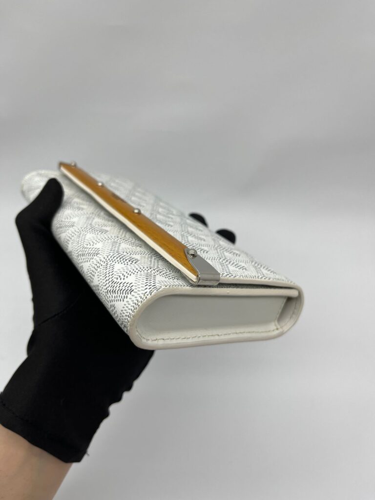 Monte Carlo Mini Case White Goyardine Silver Hardware