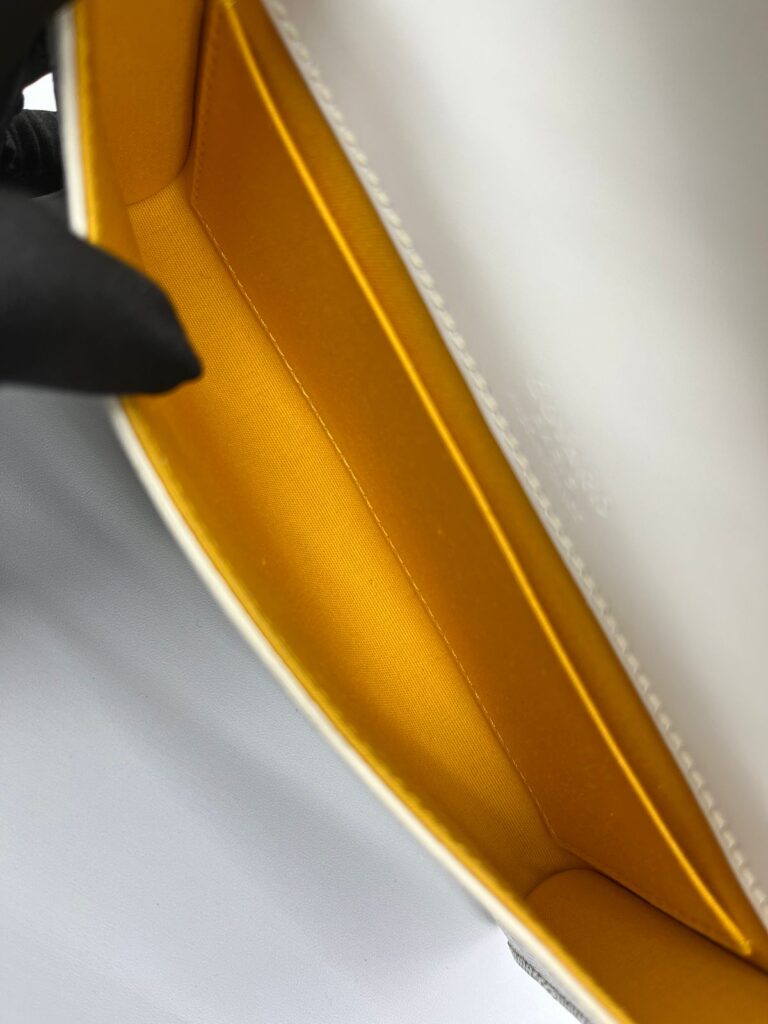 Monte Carlo Mini Case White Goyardine Silver Hardware