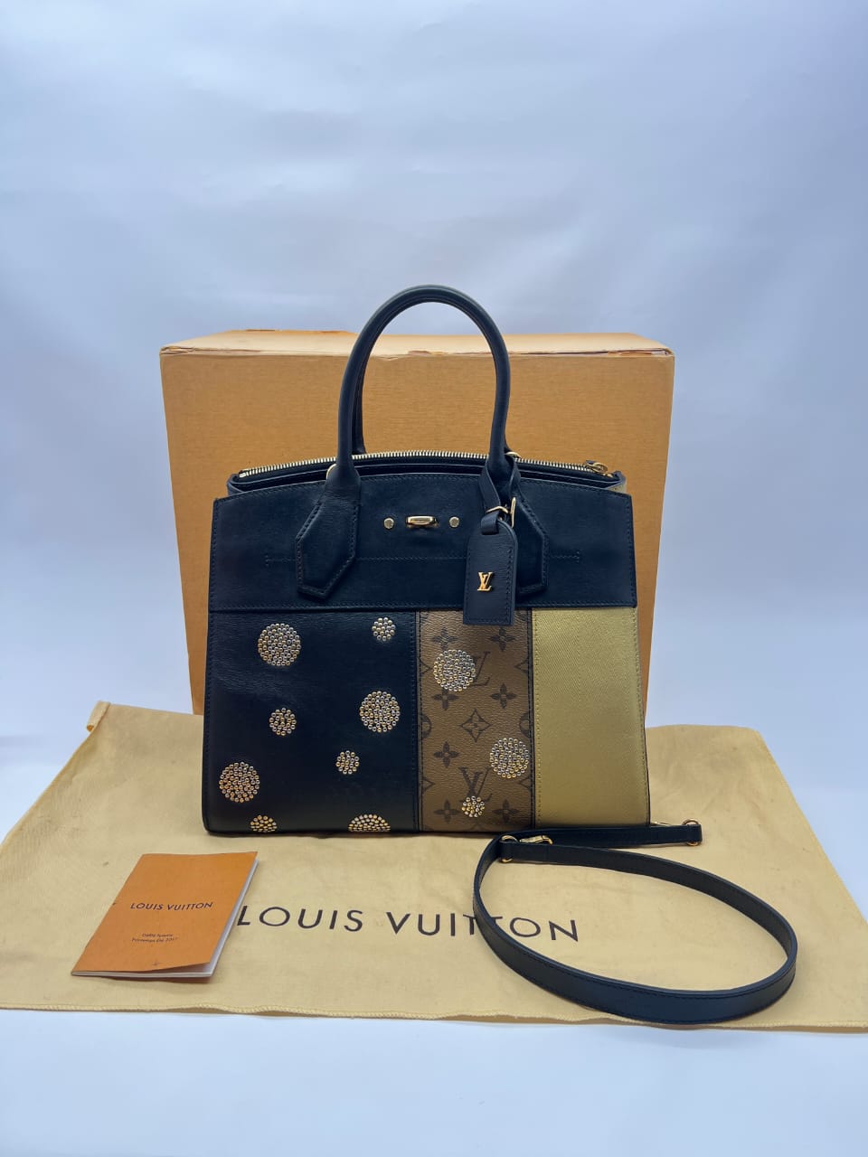 City Steamer MM Monogram Reverse Night Light Studded GHW