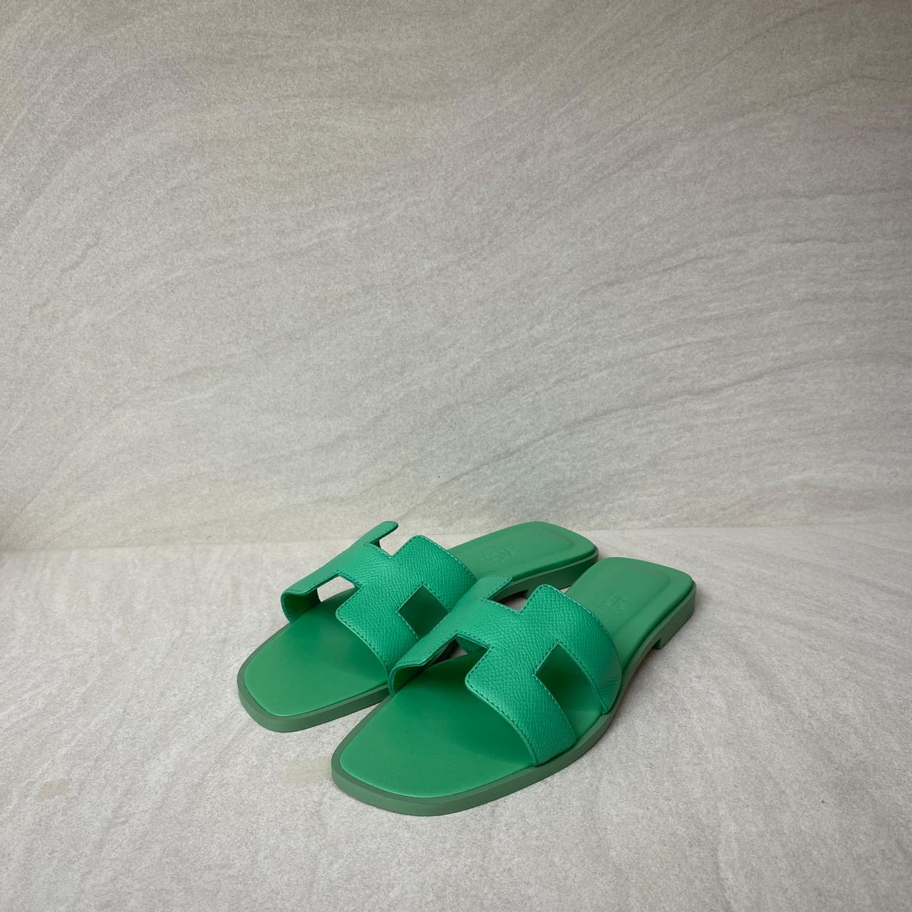 Oran Sandal Epsom Vert Pomme