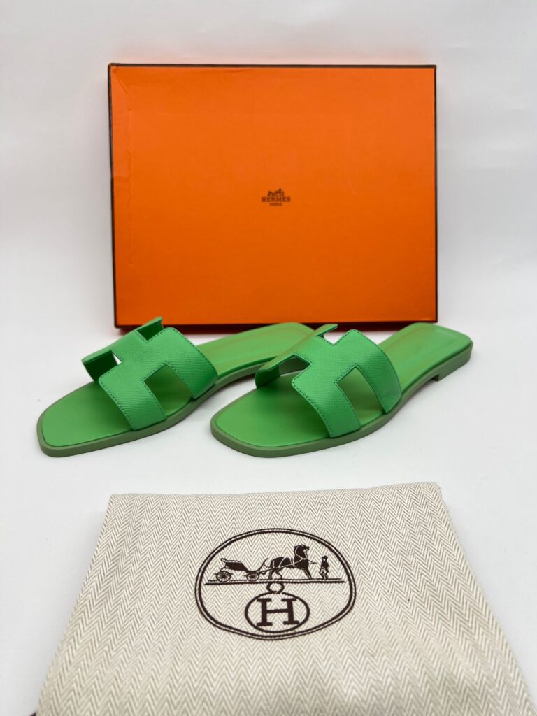 Oran Sandal Epsom Vert Pomme