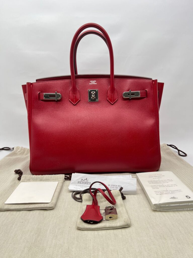 Birkin 25 Epsom Rouge Casaque PHW