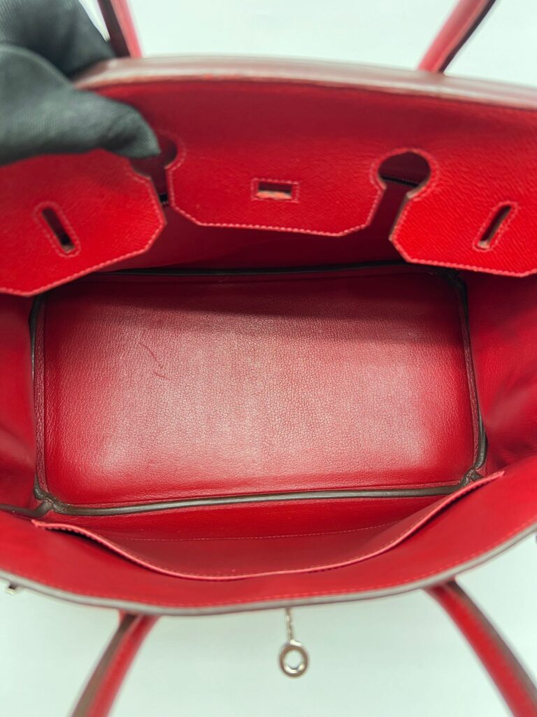 Birkin 25 Epsom Rouge Casaque PHW