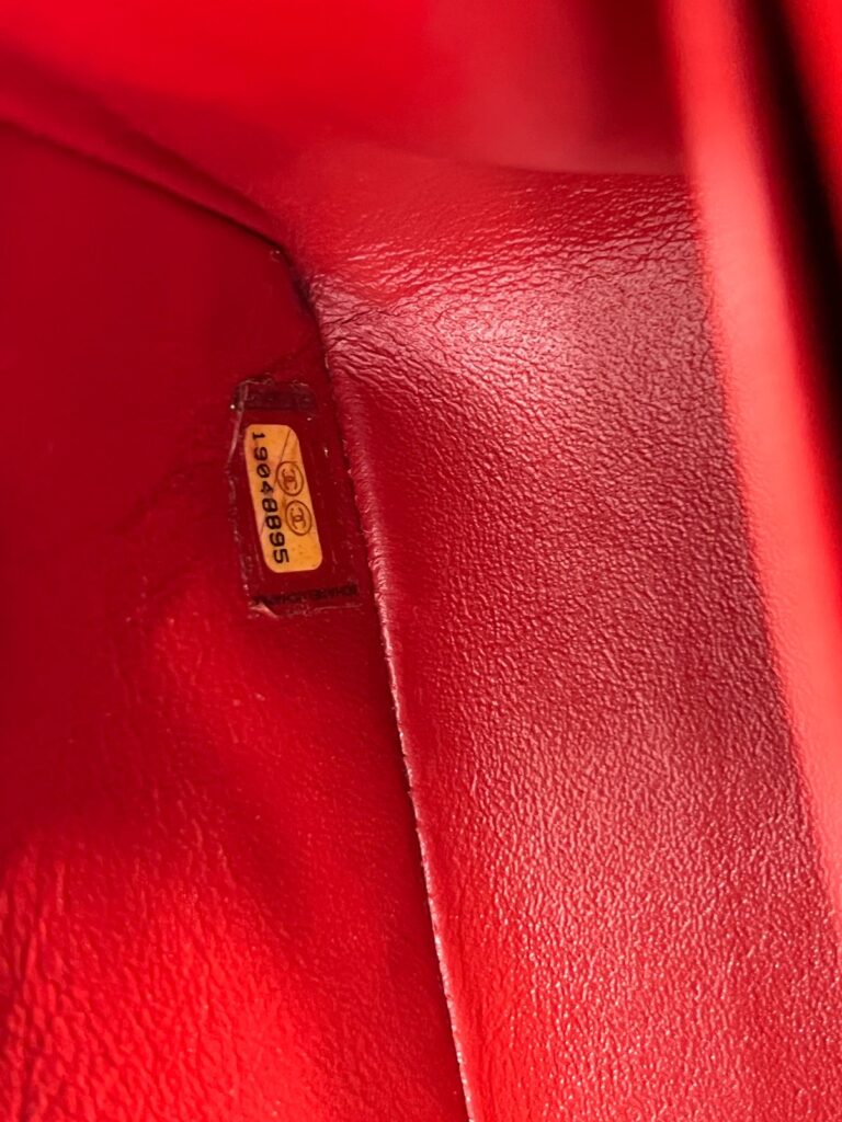 Medium Classic D Flap Caviar Red SHW