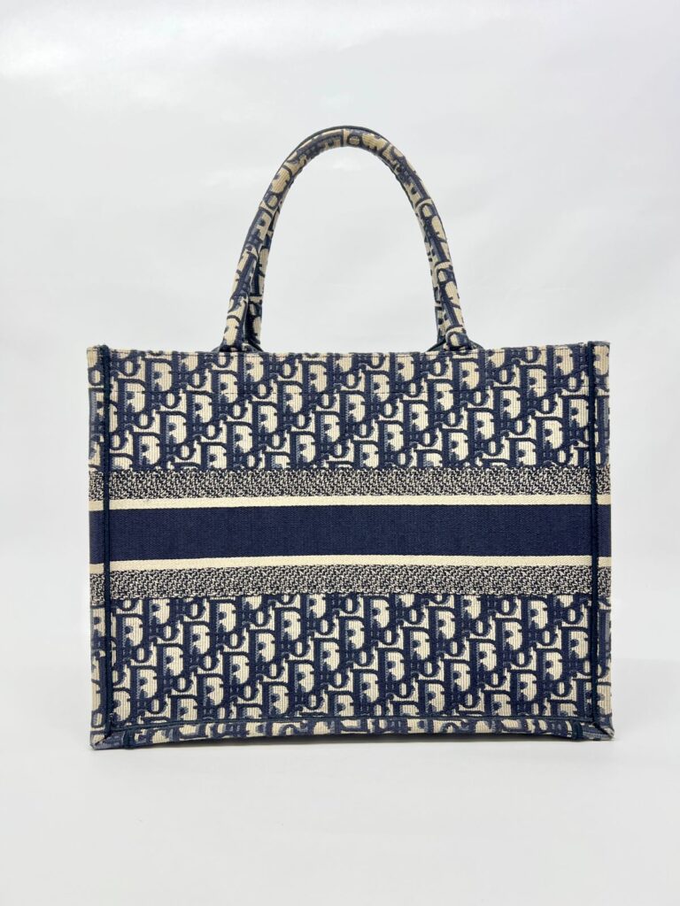 Medium Book Tote Blue Oblique