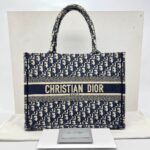 Medium Book Tote Blue Oblique