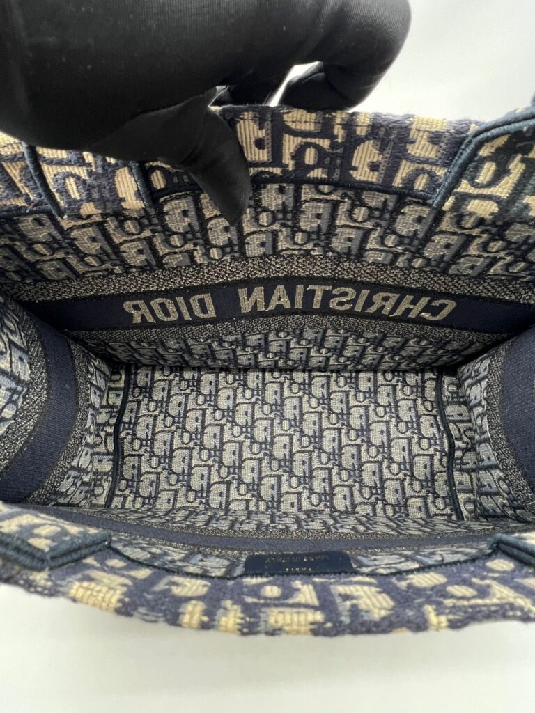 Medium Book Tote Blue Oblique