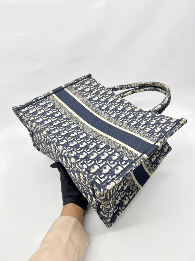 Medium Book Tote Blue Oblique