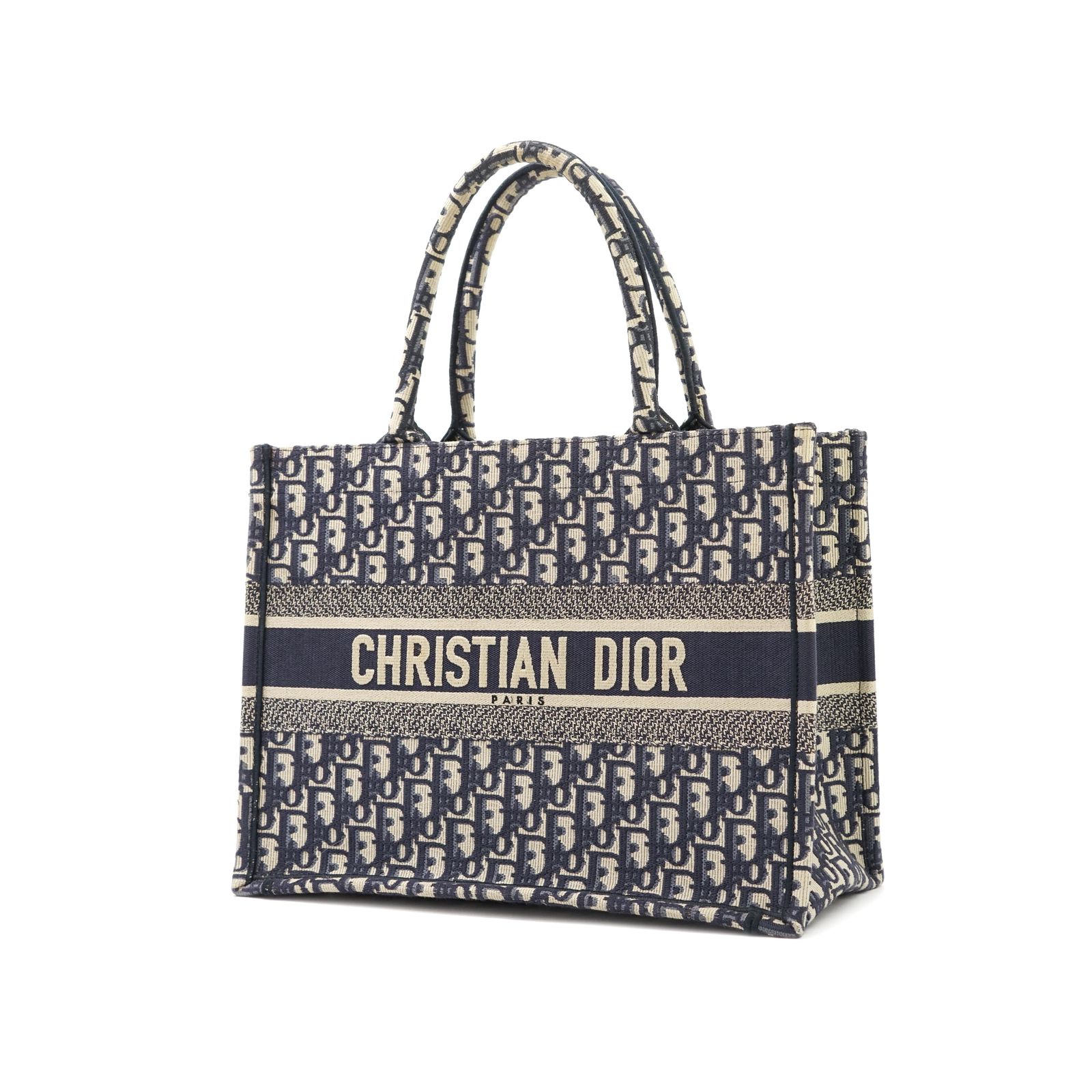 Medium Book Tote Blue Oblique