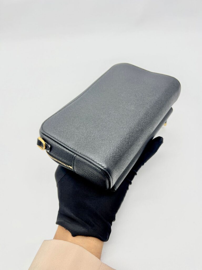 Caro Double Pouch Black GHW