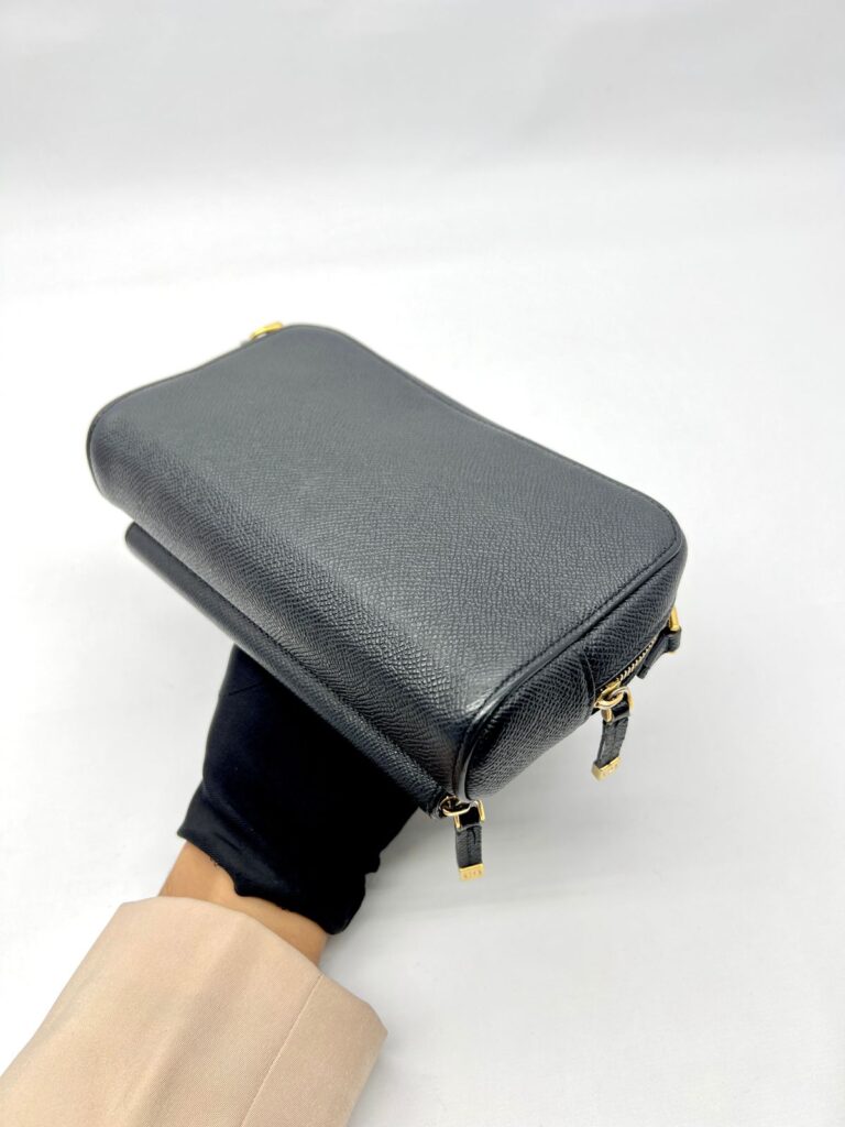 Caro Double Pouch Black GHW