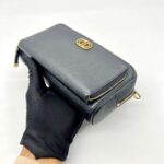 Caro Double Pouch Black GHW
