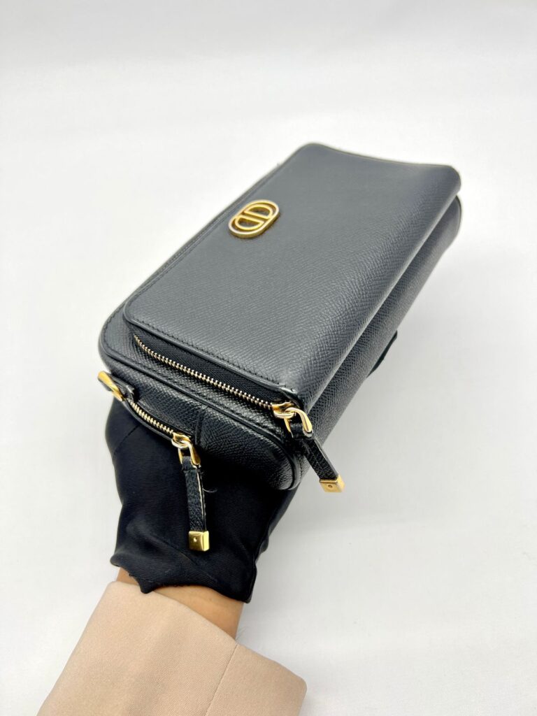 Caro Double Pouch Black GHW