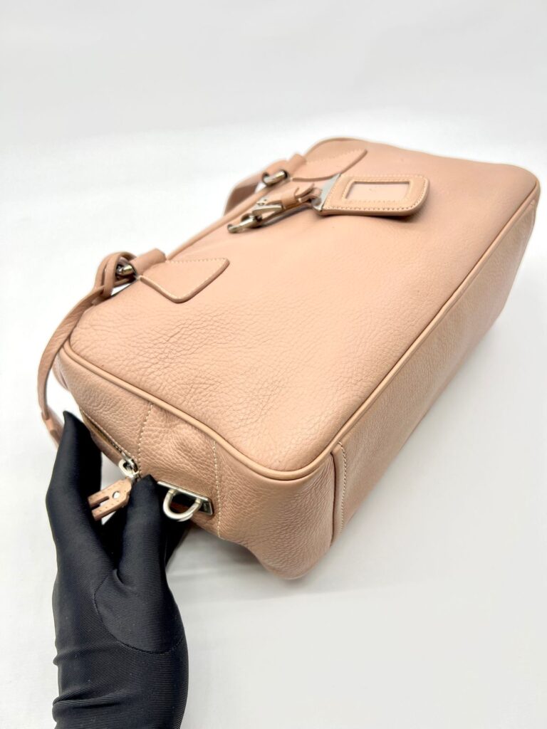 Bauletto Zip Vitello Daino Cammeo Rosa