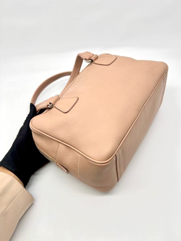 Bauletto Zip Vitello Daino Cammeo Rosa